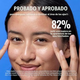 Good Molecules Yerba Mate Wake Up Eye Gel - Crema hidratante para debajo de los ojos con ácido hialurónico y cafeína, dirige las ojeras y la hinchazón, cuidado de la piel para la cara