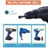 5PCS Power Nut Driver Set for Impact Drill, 5/16" Magnetic