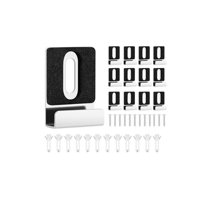 12 Pack Heavy Duty Metal Mirror Clips Kit with Screws