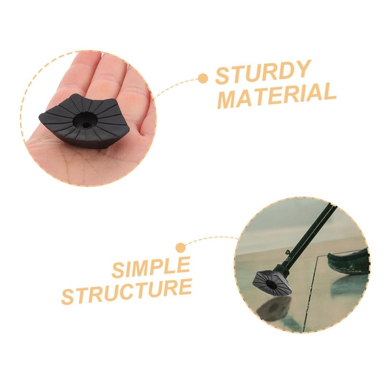 KICHOUSE Trekking Poles Tip Protectors 6pcs Rubber Cane Tips for
