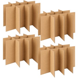 DERZIFUN 4 Sets Glass Dividers for Moving Boxes, 16x12x12 in, 3x4 Grid