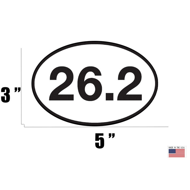 Rogue River Tactical 26.2 Marathon Running Sticker Bumper Sticker Oval