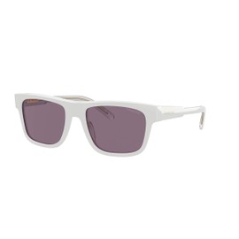 ARNETTE Men's AN4279 Post Malone Collection Sunglasses, White/Dark Violet, 55 mm