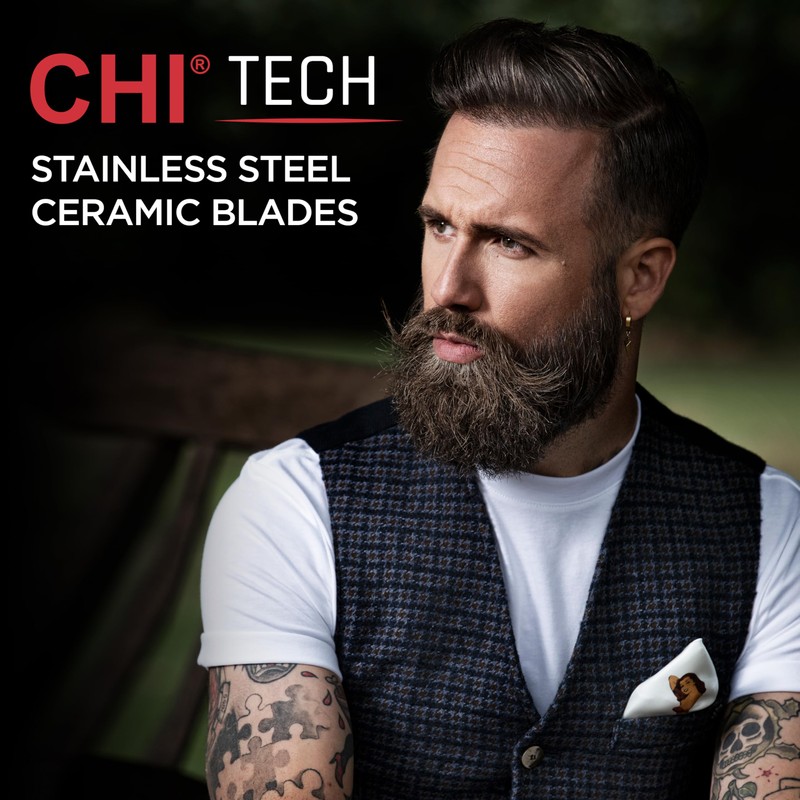 CHI Tech Cordless Precision Clipper, Wireless Hair Clipper for Precision