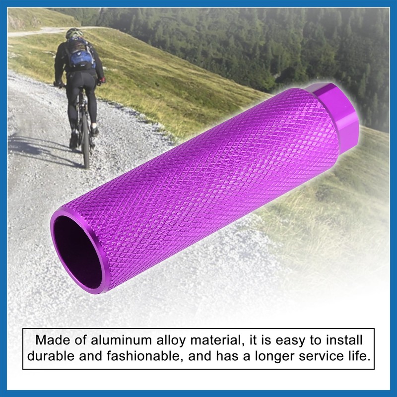 A ABSOPRO Pair Rear Foot Pegs Footrests Purple for Bicycle