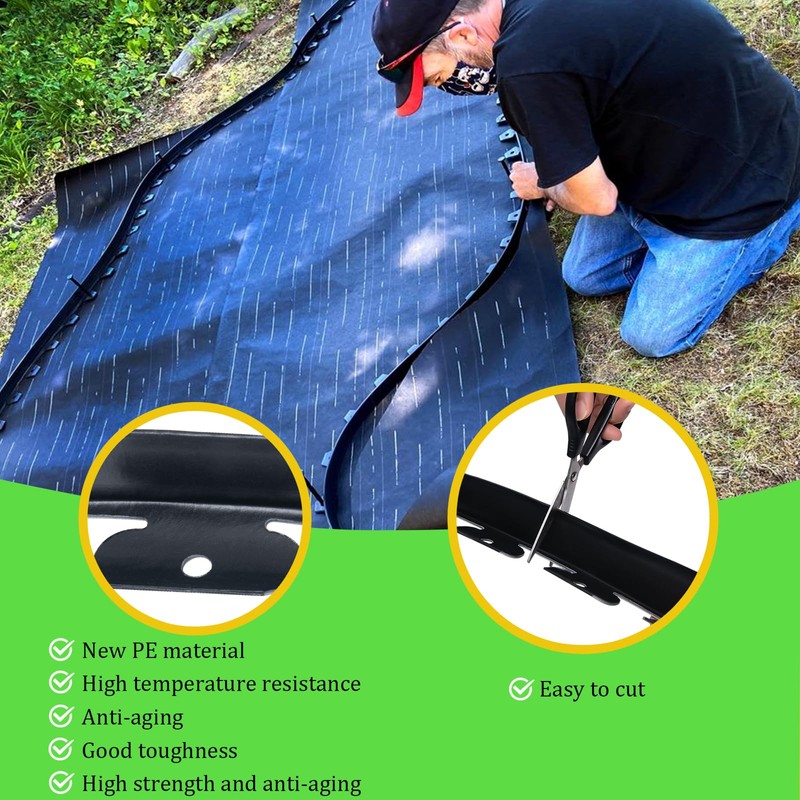 9TH SHOP No-Dig Landscape Edging Kit, 100FT Landscape Edging, 2