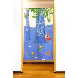Noren Noren Tapestry Nordic Moomin Play in the Forest 59.1 inches (150 cm) Length