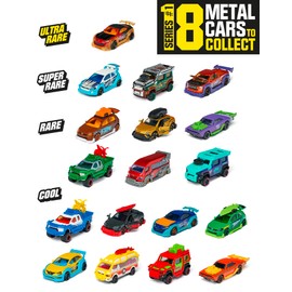 Majorette Tune Ups Series 1 - Metal Tune Car with 7 Surprises, 1 of 18 Cars to Collect in a Surprise Pack, Incl. Tuning Accessories. Box contents: Pack of 1, Random