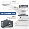 COBIZI 10x10 Pop Up Canopy Outdoor Ez Up Canopy Waterproof