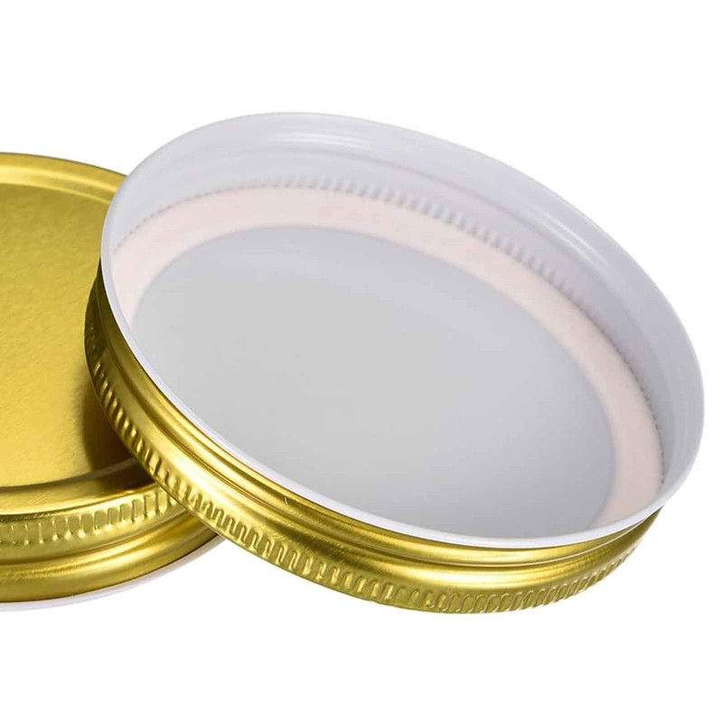 6 Pcs - Tinplate Canning Lids Wide Mouth Leak Proof