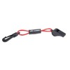 Kwik Tek Whistle with Lanyard, Red and Black