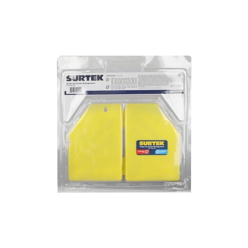 Surtek ALLF30 Juego Combinado de 30 Llaves Hexagonales "L" en