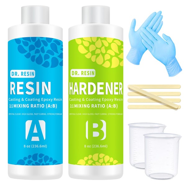 DR. RESIN DR. RESIN Clear Epoxy Resin Kit Art Resin