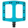 Deity, Deftrap, Platform Pedals, Body: Nylon, Spindle: Cr-Mo, Turquoise, Pair