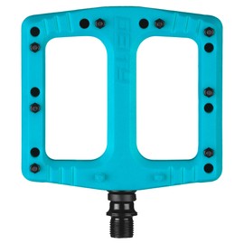 Deity, Deftrap, Platform Pedals, Body: Nylon, Spindle: Cr-Mo, Turquoise, Pair