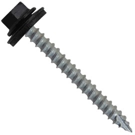 #14 Metal Roofing Screws: (250) Screws x 2-1/2" Galvanized Hex Head Sheet Metal Roof Screw. Self Starting Metal to Wood Sheet Metal Screws with EPDM Washer. for Corrugated Roofing