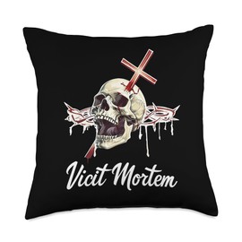 Christus Vincit Catholic Christ the King Sacred Heart Throw Pillow