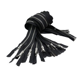 Trimz Open Ended Metal Zip, Black, 100cm