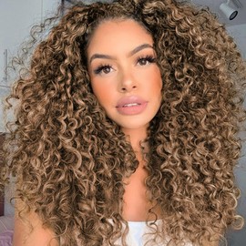 Unionbeauty 14 Inch GoGo Curl Crochet Hair 8 Packs Short Ocean Wave Water Wave Crochet Hair for Women Beach Curl Crochet Braids Curly Crochet Hair Synthetic Curly Braiding Hair for Black Woman 27#