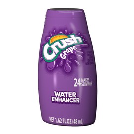 Crush Liquid Water Enhancers - Sugar Free Grape Water Flavoring with No Calories, 1.6 FL oz (12 Bottles that make 24 Servings Each)
