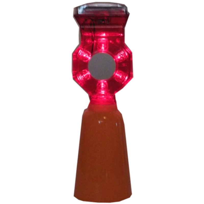 Mizukei Yakutsu Construction Light with Color Cone Cover, Red