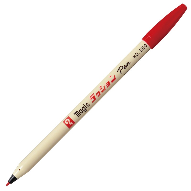 Teranishi Chemical B-M300-T2 Magic Water-Based Lussion Pen, No.300, Red, 10