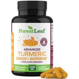Turmeric Supplement Extra Strength 2265mg - Turmeric Curcumin Supplement w/BioPerine Black Pepper - Tumeric and Ginger Supplements, 95% Curcuminoids, Supports Immune & Joint Health, 120 Caps