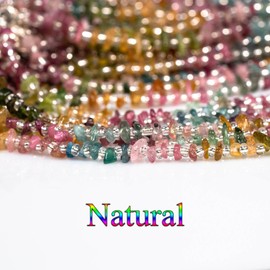 DAZCOLO Natural Gemstone Fluorite Beads Bracelets Link Chain Adjustable 7"+2" Healing Crystals Quartz for Women Gifts