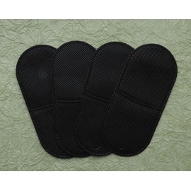 Ruwado 4 Pcs 3D Eye Patch for Glasses Black Soft Comfortable to Wear Adjustable Single Eye Masks for Adult Kids Treating Lazy Eye After Surgery Corrected Visual Acuity (Large, Black)