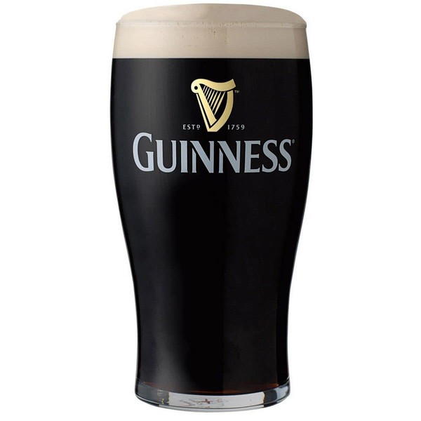 Official Guinness Embossed Stem Glass, Classic Guinness memorabilia (420 ml)