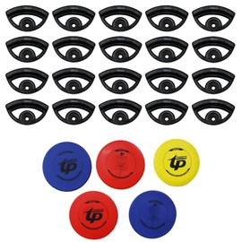 PIAOLGYI Disc Golf Mounts Display Holder Hanger Accessory Compatible with Disc Dolf Discs,20 Pcs (Black)