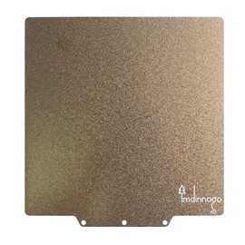 Imdinnogo 3D Printer Accessories Adventurer 5M/ 5M Pro Double Sides Powder Coated Textured PEI Build Plate 235 x 235mm: Flexible Removable Heatbed Surface Without Handle, Long Service Life