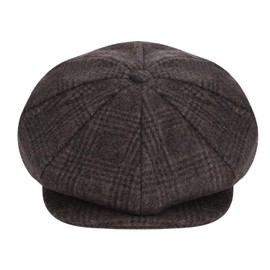 RUIXIA Men's Beret Hat Retro Beret Flat Cap Newsboy Flat Cap Gatsby Beret Cap Outdoors Sports Hat Golfer Hat Racket Hat Hunting Hat Driving Hat for Men Gentleman Men, coffee