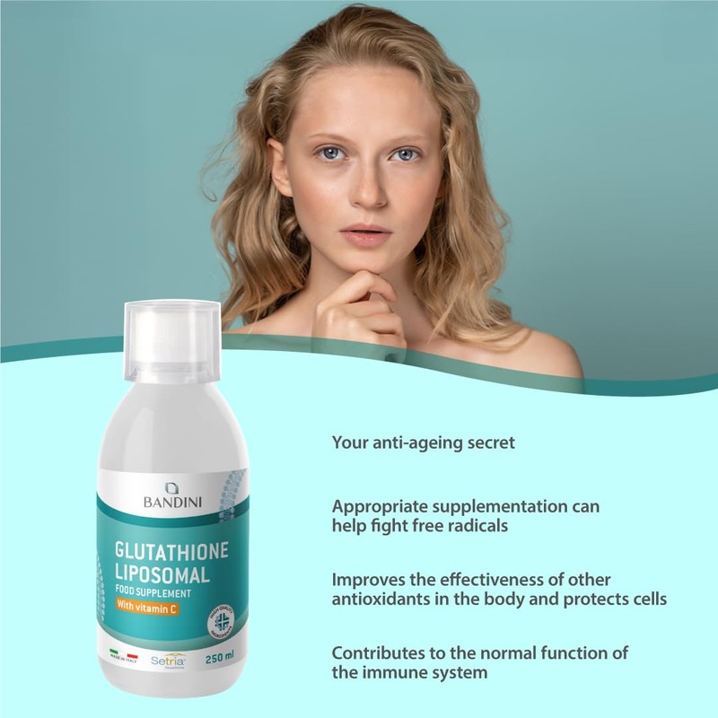 Bandini® Liposomal Glutathione + Vitamin C - Advanced Liquid Antioxidant