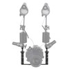 Hopbucan Dual Handles Aluminium Alloy Tray Stabilizer for Underwater Camera