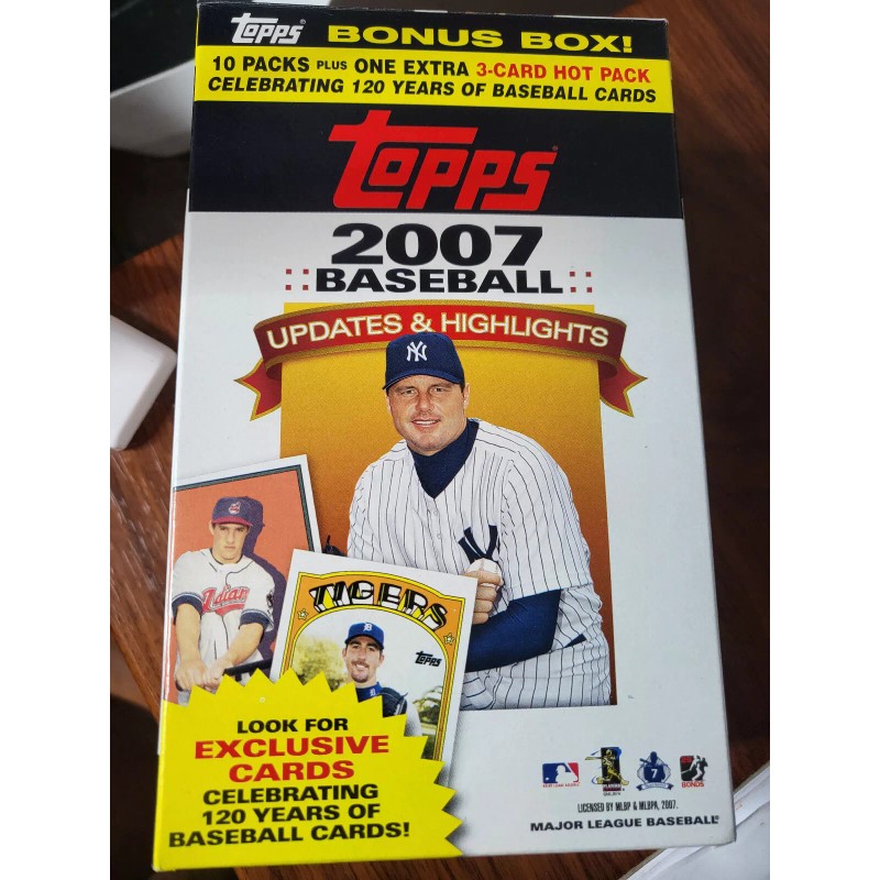 2007 Topps Updates & Highlights Baseball 6 Card Blaster Pack