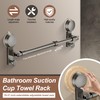 gzpynsgaoh No-Drill Towel Rack with Strong Suction 16-31 Inch Adjustable