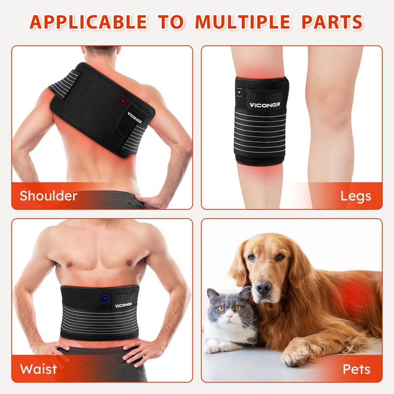 Viconor Red Light Therapy Belt for Body Comfort - Wireless