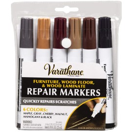 Varathane 347840 Wood Stain Repair Marker Kit, Assorted Warm Tones