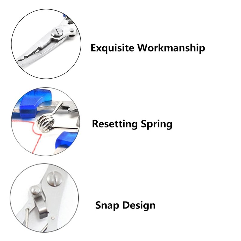 Fishing Plier, Fish Lip Gripper Muti-Function Pliers, Braid Cutters Split