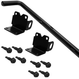 Vinyl Fence Drop Rod - Black Cane Bolt for Securing Double Gates - Powder Coated Hardware