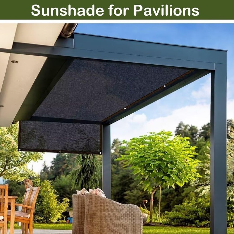 BCBIG Rectangular Sun Shade Sail for Balcony, Shade Net Greenhouse