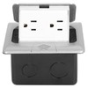 Concealed Recessed Socket Aluminum Alloy PC Desktop Outlet for Residences