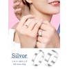 Silvora 925 Silver Ring, Men's, Simple Ring, Women's Popular, Flat,
