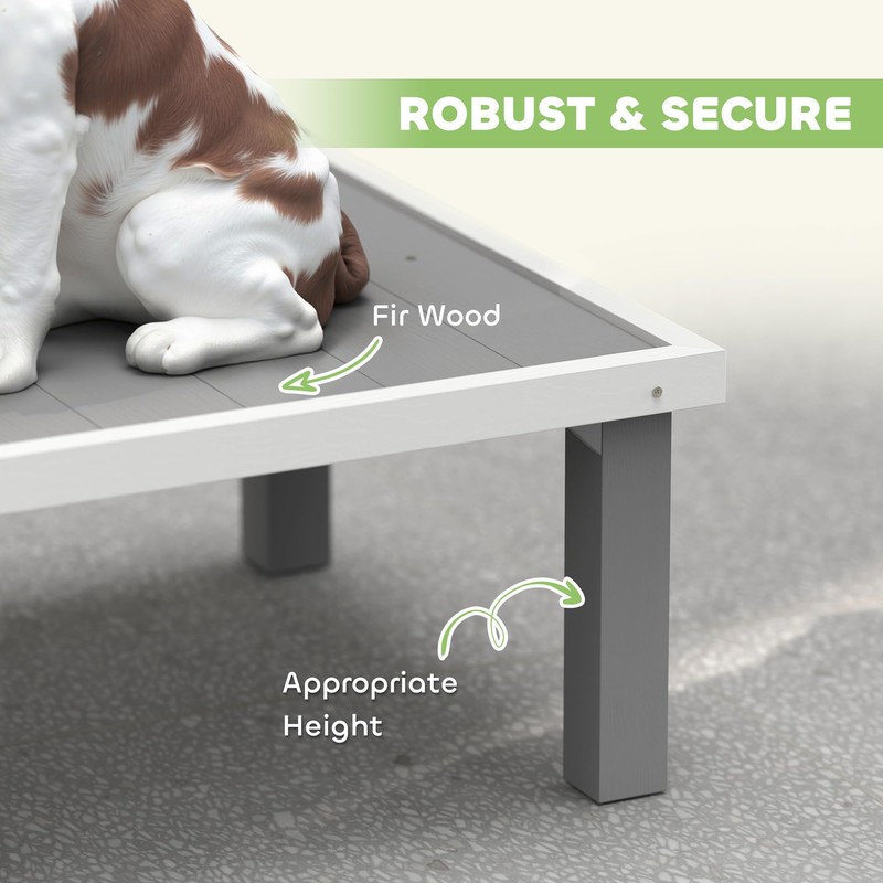 PawHut Wooden Dog Training Platform, Dog Training Place Board with