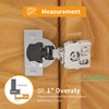Chibery 50 Pack 1" Overlay 4D Soft Close Concealed Hinges