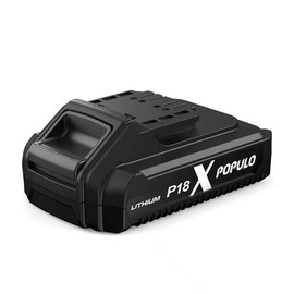 populo 18V(20V MAX) Lion Battery 2.0Ah P18, PBP-2000, Only for Brad Nailer Model PCSG-20