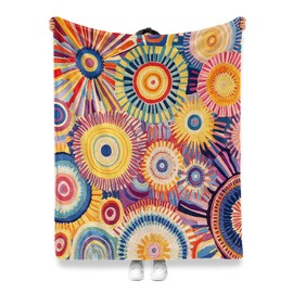 Jekeno Boho Gifts Blanket for Women Men Birthday Christmas Festival Day Colorful Bohemian Print Presents Decor Home Apartment Bedroom Living Room Sofa Couch Soft Plush Throw for Kids Adults 50"x60"