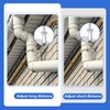 2 PCS 4 Inch Heavy Duty Adjustable Pipe Bracket, Galvanized