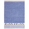 Kracht Half-Linen Tea Towel Jacquard North Sea Navy Blue Size